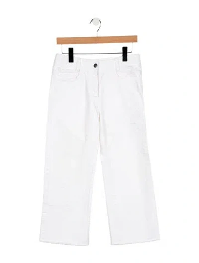 Pre-owned Each X Other High-rise Straight Leg Jeans In White