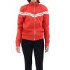 EACH X OTHER EACH X OTHER LADIES RED TRACK JACKET WITH STRIPE  SIZE LARGE