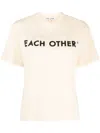 Each X Other Logo-print Cotton T-shirt In Yellow