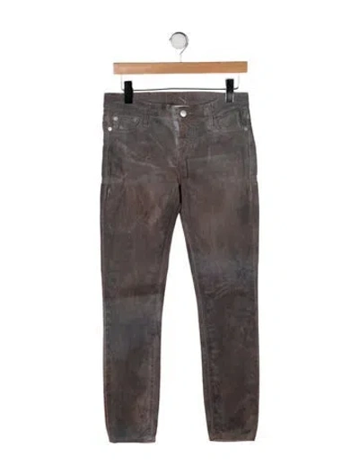 Pre-owned Each X Other Mid-rise Skinny Leg Jeans In Grey