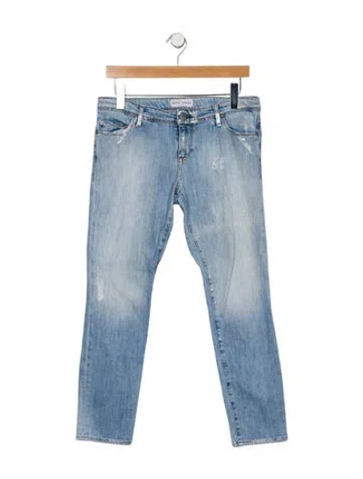 Pre-owned Each X Other Mid-rise Straight Leg Jeans In Blue