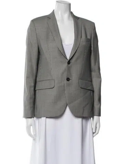 Pre-owned Each X Other Wool Tweed Pattern Blazer In Black