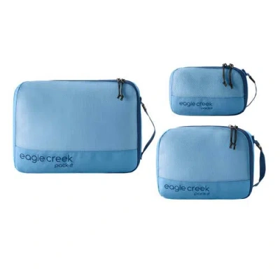 Eagle Creek Pack-it Reveal Cube Set Xs/s/m In Blue Dawn