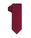 Eagle Van Heusen Men's Classic Microdot Silk Tie In Red