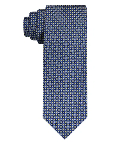 Eagle Van Heusen Men's Microdot Classic Tie In Blue