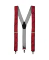 Eagles Wings Men's Arkansas Razorbacks Suspenders In Red