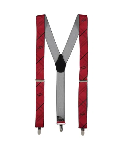 Eagles Wings Men's Arkansas Razorbacks Suspenders In Red