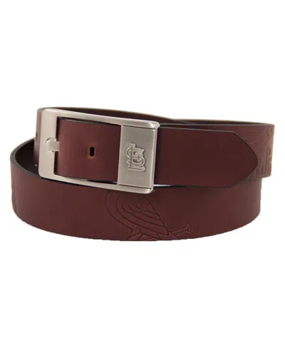Eagles Wings Men's Brown St. Louis Cardinals Brandish Leather Belt