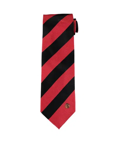 Eagles Wings Men's Chicago Blackhawks Regiment Woven Silk Tie In Multi