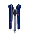Eagles Wings Men's Chicago Cubs Suspenders In Blue
