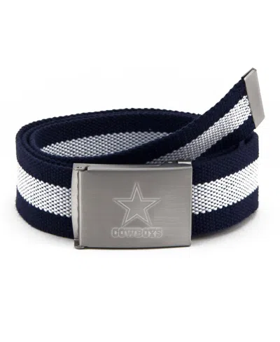 Eagles Wings Men's Dallas Cowboys Fabric Belt In Blue