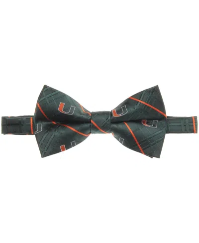 Eagles Wings Men's Green Miami Hurricanes Oxford Bow Tie