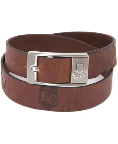 Eagles Wings Men's Kansas City Royals Brandish Belt In Brown