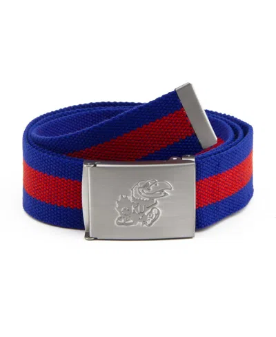 Eagles Wings Men's Kansas Jayhawks Fabric Belt In Multi