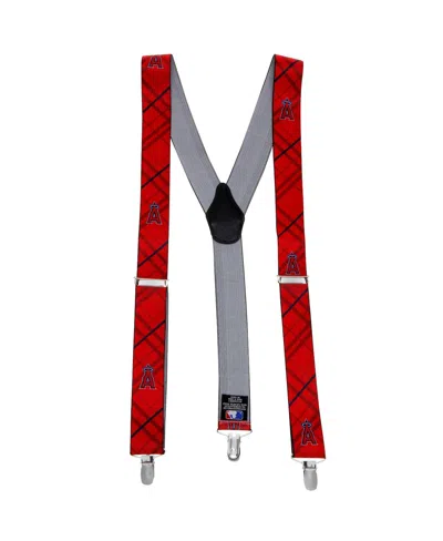 Eagles Wings Men's Los Angeles Angels Suspenders In Red