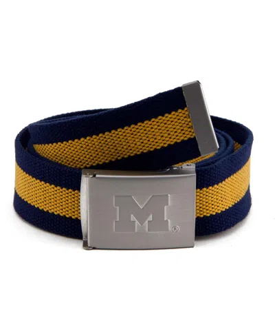 Eagles Wings Men's Michigan Wolverines Fabric Belt In Purple