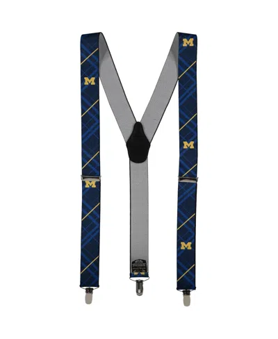 Eagles Wings Men's Michigan Wolverines Suspenders In Navy