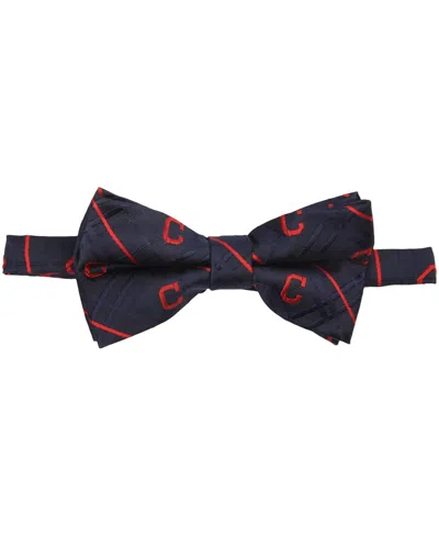Eagles Wings Men's Navy Cleveland Indians Oxford Bow Tie In Multi
