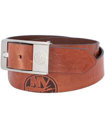 Eagles Wings Men's New York Islanders Brandish Belt In Brown