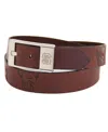 EAGLES WINGS MEN'S NORTH CAROLINA STATE WOLFPACK BRANDISH LEATHER BELT