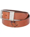 Eagles Wings Men's Pittsburgh Penguins Brandish Belt In Brown