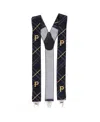 Eagles Wings Men's Pittsburgh Pirates Suspenders In Black