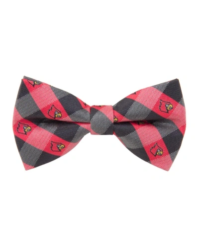 Eagles Wings Men's Red Louisville Cardinals Check Bow Tie