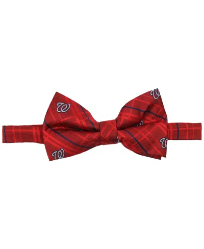 Eagles Wings Men's Red Washington Nationals Oxford Bow Tie
