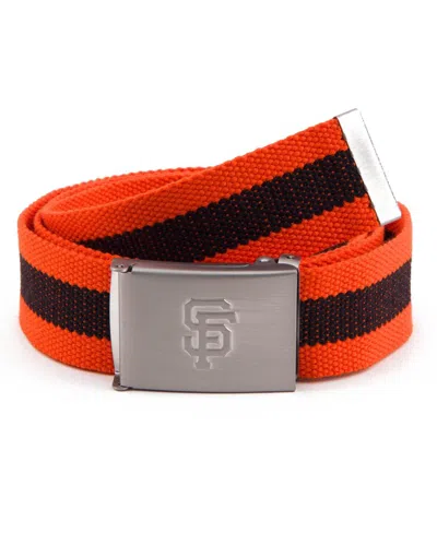 Eagles Wings Men's San Francisco Giants Fabric Belt In Orange,brown