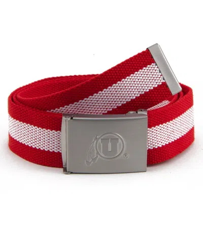 Eagles Wings Men's Utah Utes Fabric Belt In Transparent