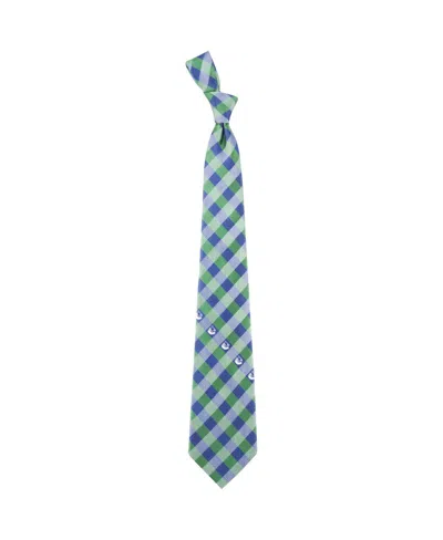 Eagles Wings Men's Vancouver Canucks Woven Poly Check Tie In Blue