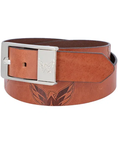 Eagles Wings Men's Washington Capitals Brandish Belt In Brown