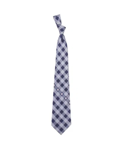 Eagles Wings Men's Winnipeg Jets Woven Poly Check Tie In Blue
