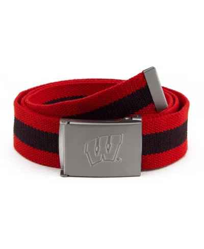 Eagles Wings Men's Wisconsin Badgers Fabric Belt In No Color