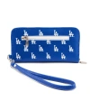 EAGLES WINGS WOMEN'S LOS ANGELES DODGERS ZIP-AROUND WRISTLET WALLET