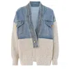Eam Women's Follow Me Cardigan In Beige In Blue