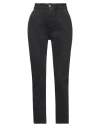 Ean 13 Woman Jeans Black Size 8 Cotton, Polyester, Elastane In Black
