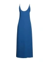 Ean 13 Woman Long Dress Blue Size 6 Polyester In Blue