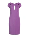 Ean 13 Woman Midi Dress Mauve Size 10 Viscose, Polyamide, Elastane In Purple