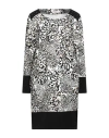 Ean 13 Woman Mini Dress White Size 10 Viscose, Polyamide, Elastane In White