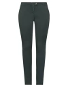 Ean 13 Woman Pants Dark Green Size 12 Viscose, Polyamide, Elastane In Green