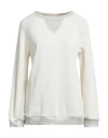 Ean 13 Woman Sweatshirt Beige Size 6 Cotton, Elastane In Beige