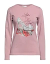Ean 13 Woman T-shirt Antique Rose Size 4 Cotton, Elastane In Pink