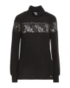 Ean 13 Woman Turtleneck Black Size 6 Polyester, Elastane In Black