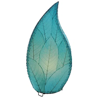 Eangee 24 Inch Leaflet Lamp Sea Blue
