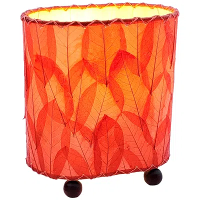 Eangee 9" High Guyabano Red Handcrafted Accent Table Lamp