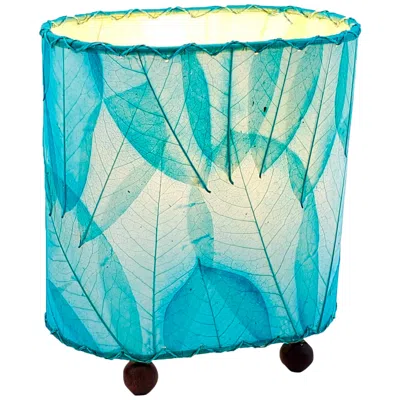 Eangee 9"h Guyabano Sea Blue Mini Uplight Accent Table Lamp