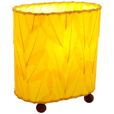 Eangee 9"h Guyabano Yellow Mini Uplight Accent Table Lamp