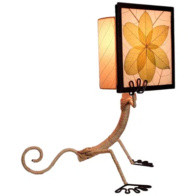 Eangee Enlightened Gecko Green Table Lamp