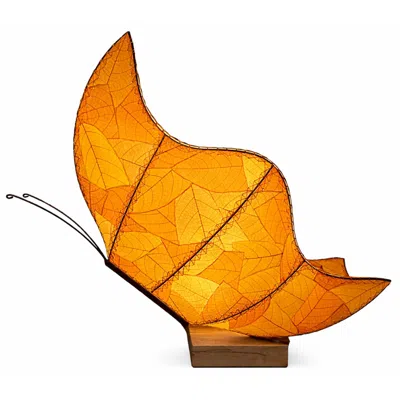 Eangee Home Design Butterfly Large Table Lamp Orange